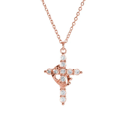 Cross & Crown Necklace